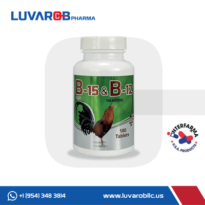 Vitaminas  B12 y B15 para gallos - B15 & B12